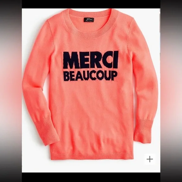 J. Crew •Everyday Cashmere Crewneck Sweater • Merci Beaucoup - Picture 9 of 9